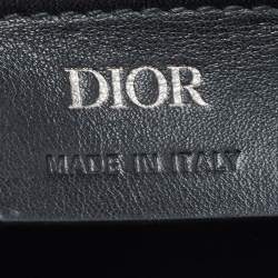 Dior Black Oblique Canvas Flap Messenger Bag