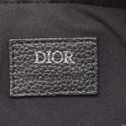 Pre Owned Dior Black Oblique Jacquard Canvas Safari Crossbody Bag