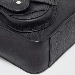 Dior Black Leather Saddle Tote