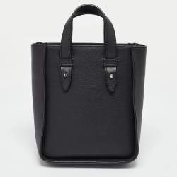 Dior Black Leather Saddle Tote