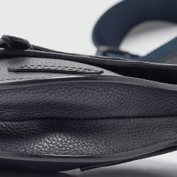 Dior Navy Blue Leather Saddle Crossbody Bag
