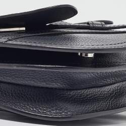 Dior Navy Blue Leather Saddle Crossbody Bag