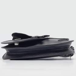 Dior Navy Blue Leather Saddle Crossbody Bag