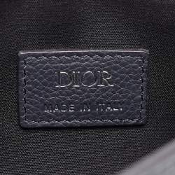Dior Navy Blue Leather Saddle Crossbody Bag