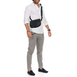 Dior Navy Blue Leather Saddle Crossbody Bag