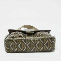 Dior Olive Green Diamond Coated Canvas and Leather Hit the Road Bag