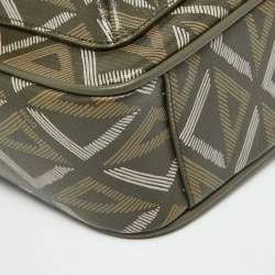 Dior Olive Green Diamond Coated Canvas and Leather Hit the Road Bag