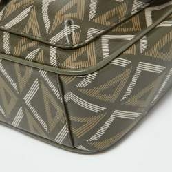 Dior Olive Green Diamond Coated Canvas and Leather Hit the Road Bag