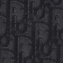 Dior Black Oblique Canvas Vertical Bifold Card Case