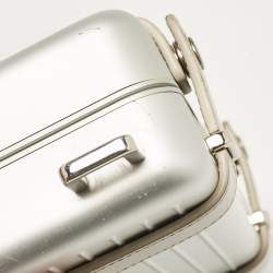 Christian Dior x Rimowa Silver Aluminum and Leather Personal Clutch Bag