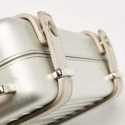Christian Dior x Rimowa Silver Aluminum and Leather Personal Clutch Bag