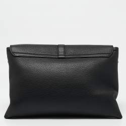 Pre Owned Dior Black Leather Pillow Bag