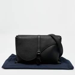 Pre Owned Dior Black Leather Pillow Bag