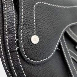 Dior Black Leather Saddle Crossbody Bag