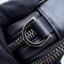 Dior Black PVC Coated Canvas CD Diamond Shoulder Bag
