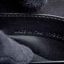 Dior Black PVC Coated Canvas CD Diamond Shoulder Bag
