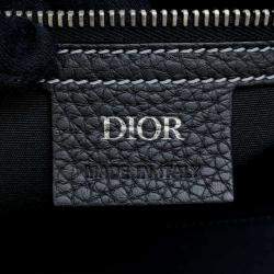 Dior Black Leather Rango Travel Shoulder Bag