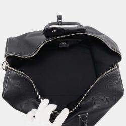 Dior Black Leather Rango Travel Shoulder Bag