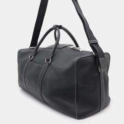 Dior Black Leather Rango Travel Shoulder Bag