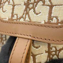 Dior Beige/Brown Jacquard Leather Oblique Cactus Jack Travis Scott Hit The Road Backpack 