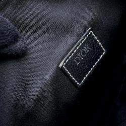 Dior Black Leather Saddle Bag