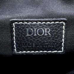 Dior Black Leather Saddle Bag