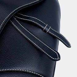 Dior Black Leather Saddle Bag