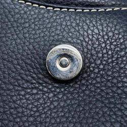 Dior Black Leather Saddle Bag