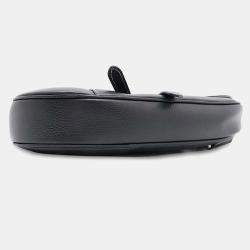 Dior Black Leather Saddle Bag