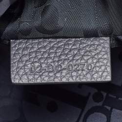 Dior Dark Grey Leather Atelier Safari Messenger Bag