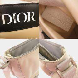 Christian Dior x Sacai White Leather Nylon Saddle Soft Shoulder Bag 