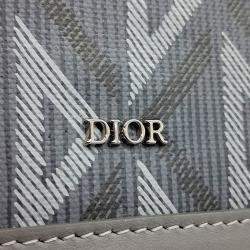 Dior Grey PVC Hit The Road A4 Flap Pouch Bag