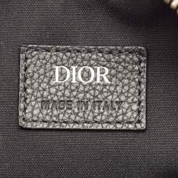 Dior Black/Beige Oblique Canvas and Leather Safari Messenger Bag