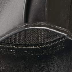 Dior Black Logo Embossed Leather Bifold Wallet