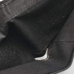 Dior Black Logo Embossed Leather Bifold Wallet
