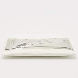 Dior x Daniel Arsham White Printed Nylon Pouch