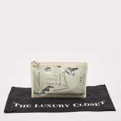 Dior x Daniel Arsham White Printed Nylon Pouch