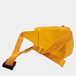Dior Yellow Leather World Tour Belt Bag