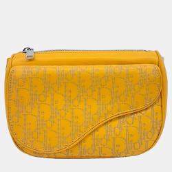 Dior Yellow Leather World Tour Belt Bag