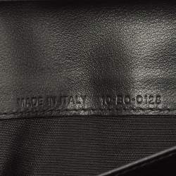 Dior Black Leather Bee Vertical Long Wallet