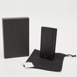 Dior Black Leather Bee Vertical Long Wallet
