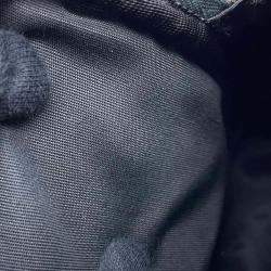 Dior Navy Canvas Leather Oblique Shoulder Bag