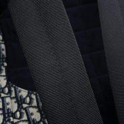 Dior Safari Backpack Oblique Black/Navy Canvas