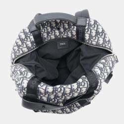 Dior Safari Backpack Oblique Black/Navy Canvas