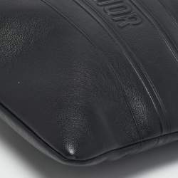 Dior Black Leather Medium Dior Stripe Pouch