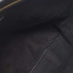 Dior Black Leather Medium Dior Stripe Pouch