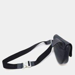 Dior Navy Leather Stussy Collaboration Shoulder Bag