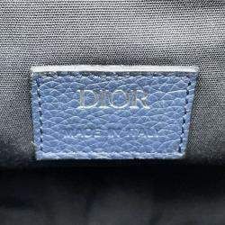 Dior Navy Leather Stussy Collaboration Shoulder Bag