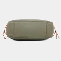 Dior Khaki Black Nylon Leather Sacai Saddle Tote Bag