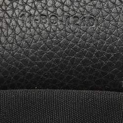 Dior Black Leather Maxi Saddle Bag